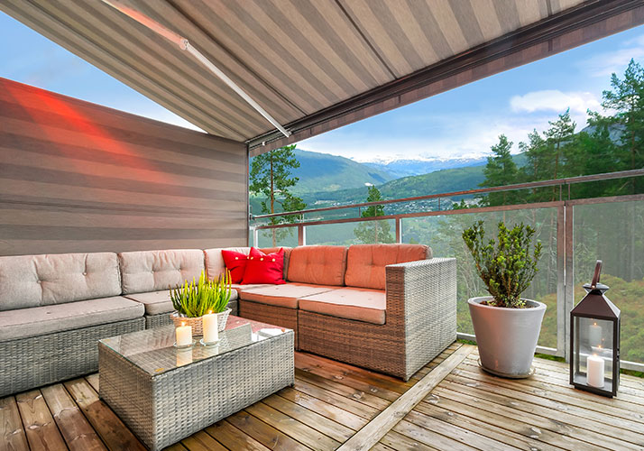 Sidomarkiser Vindskydd 6