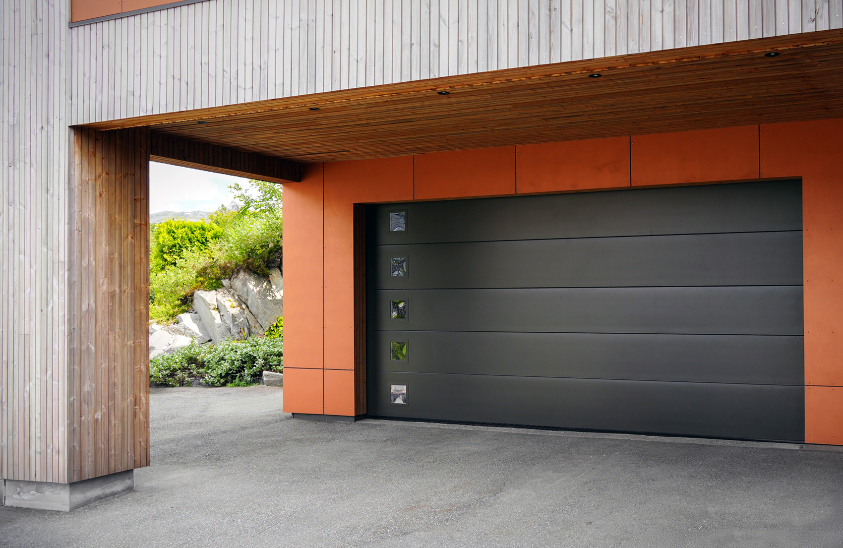 Garageport Wallners Antrasitt