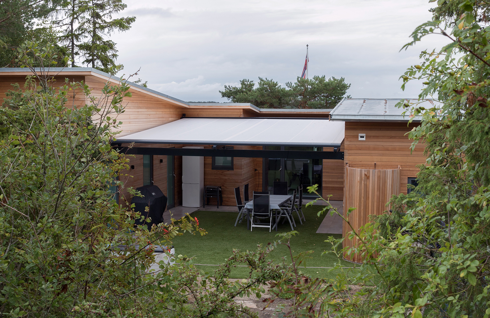 Wallners Stuga Utomhus Terrassmarkis
