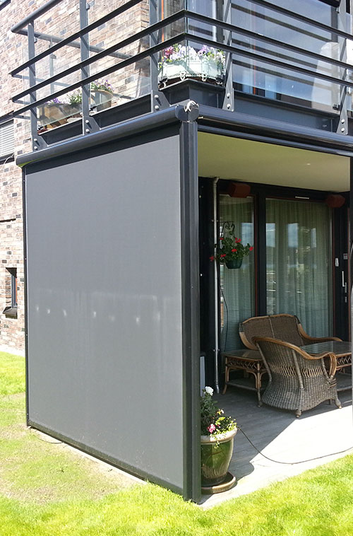 Sidomarkiser Vindskydd 9