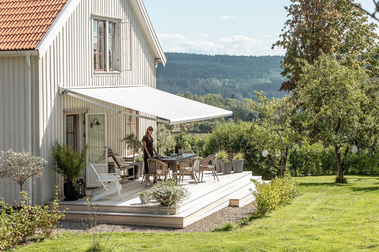 Det perfekta solskyddet för en komplett uteplats och terrass - terrassmarkis från Wallners